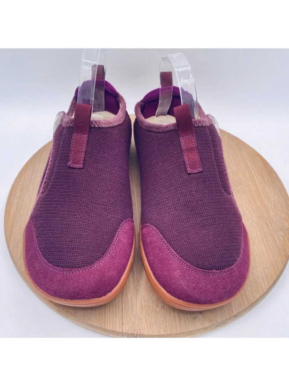 Spesoul Barefoot Shoes Womens 10 41 Burgundy Wool Comfort Flats Minimalist